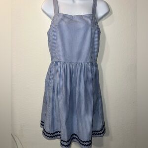 J. Crew Blue and White Sundress
